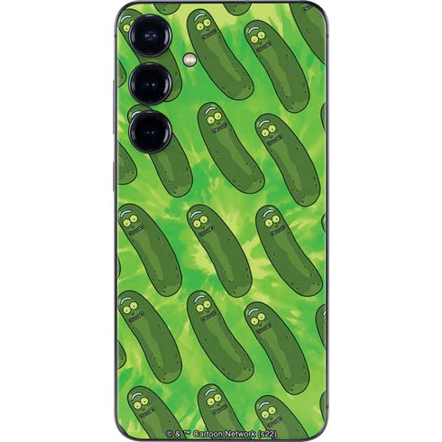 Adult Swim Rick and Morty Pickle Rick Pattern Galaxy S25 Skin